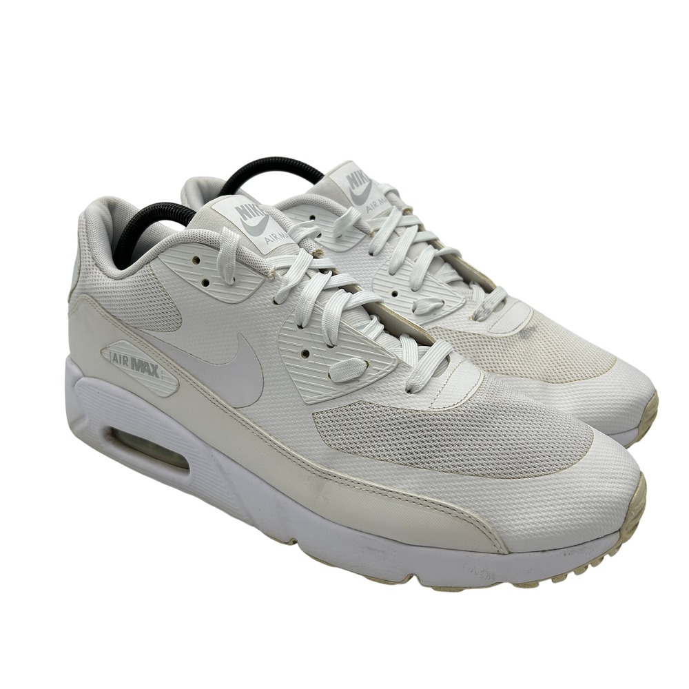 Nike Air Max 90 Ultra Moire Shoes Mens Sz 13 White Athletic‎ Sneakers 875695-101